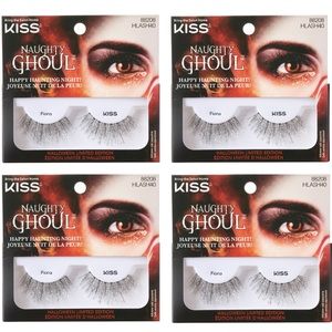 Lot of 4! Limited Edition Kiss Lashes - Naughty Ghoul Fiona Glitter